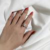 Tancise Women Classic 925 Sterling Silver  Zircon Ring Ladies Jewelry Wedding Promise Party Gift