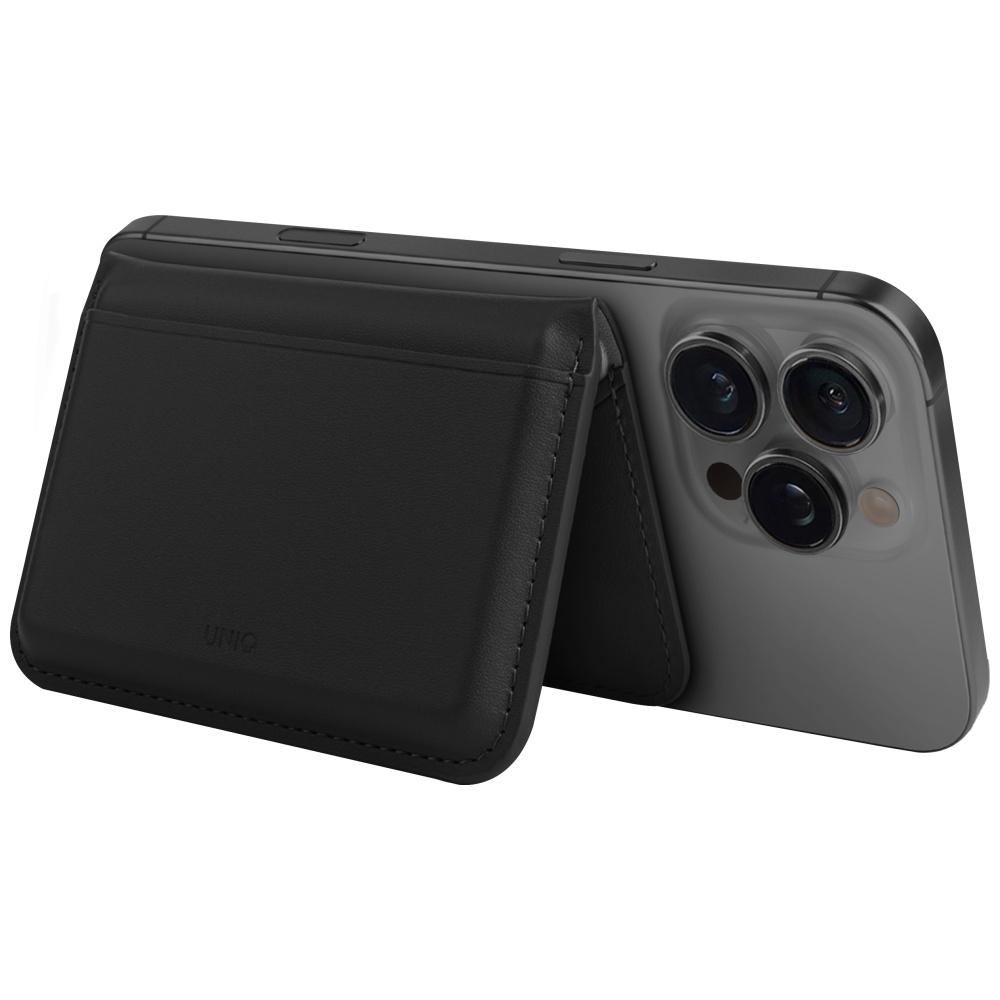UNIQ Lyden DS Magnetic RFID Wallet Phone Stand Black
