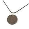 Stones and Minerals. Portugal 20 Réis Coin Necklace - Charles I Black Cord.