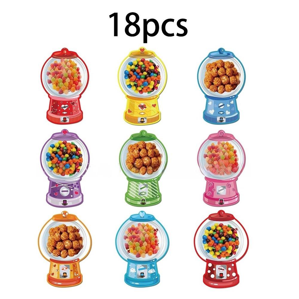 18/36 шт. Прозрачные карточки-диспенсеры для конфет, DIY-пакеты для конфет, пластиковые купола, держатель для угощений, поделки, обмен, подарок