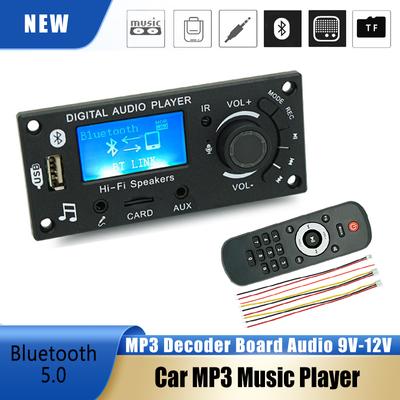 Плата автомагнитолы Bluetooth Автомобильный комплект Модуль проигрывателя музыки Беспроводная плата MP3-декодера 9В-12В WMA Аудио без потерь USB AUX TF Динамик
