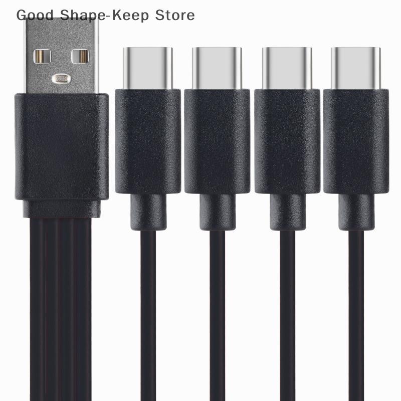 Быстрая зарядка, Кабель-разветвитель с несколькими USB-C, 4 в 1 для ноутбуков, планшетов, Huawei PC