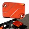 CNC Aluminum Motorcycle Front Brake Reservoir Cap For RC125 RC200 RC390 Orange