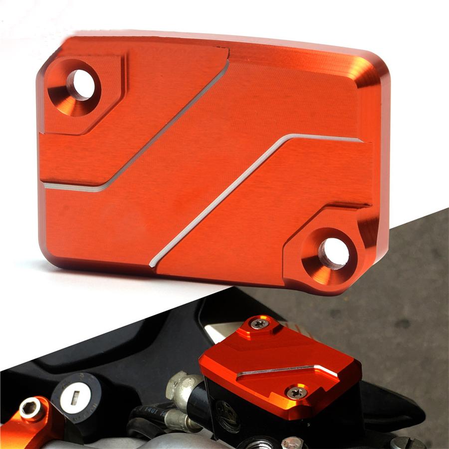 CNC Aluminum Motorcycle Front Brake Reservoir Cap For RC125 RC200 RC390 Orange
