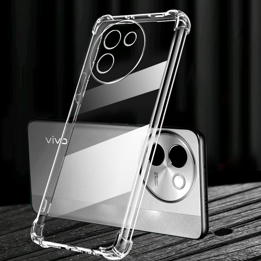 Phone Case For Vivo V30 Lite 4G V30 Pro Case Clear Soft Silicone Shockproof Airbag Bumper For Vivo V30 SE V30E Back Cover Fundas