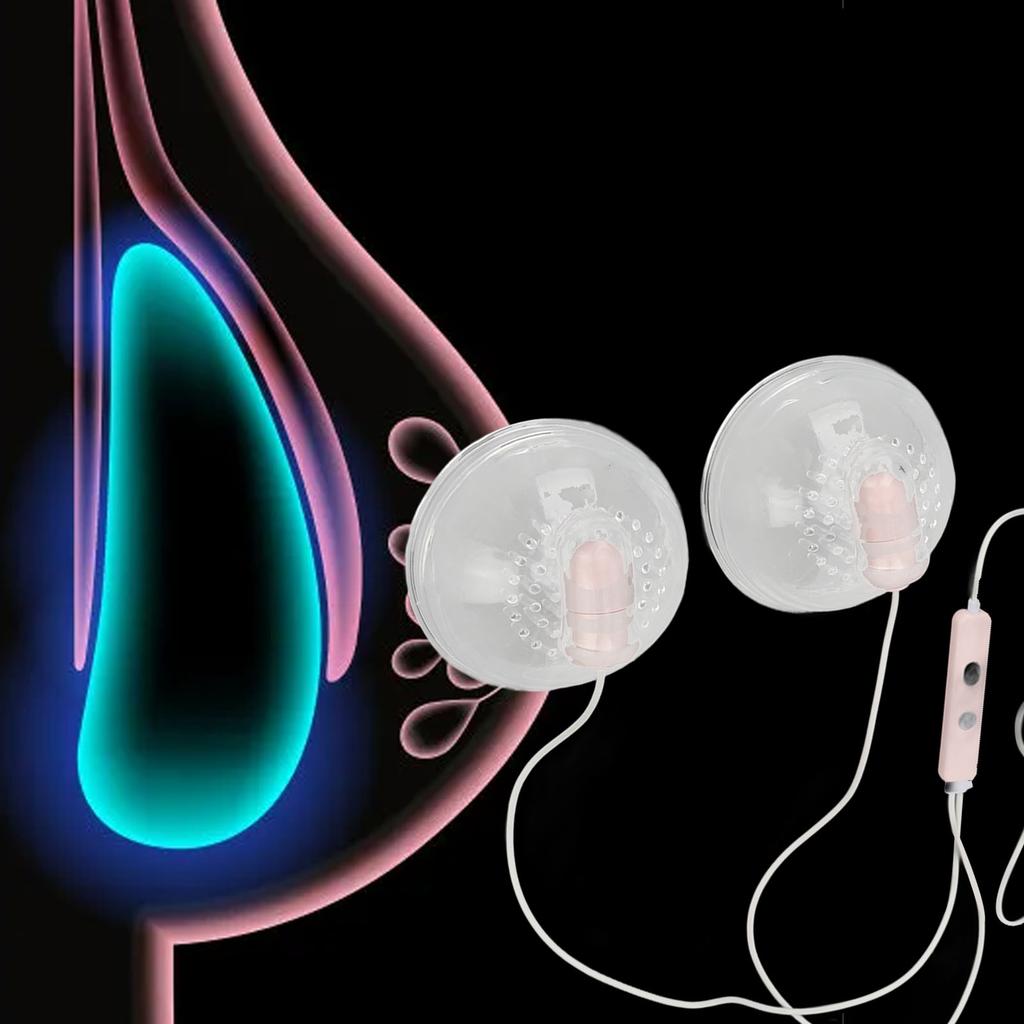 Послеродовой лактационный массажер силиконовый грудной вскармливающий массажер 7-сильный с 2 массажными головками