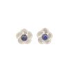 Genuine Sodalite Gemstone 925 Stamped Silver Jewelry Unique Handmade Studs 0.5 " EE-157-28