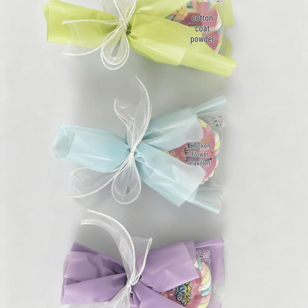 Heart-Shaped Cotton Candy Lollipops - Colorful Children's Day Gift Snacks