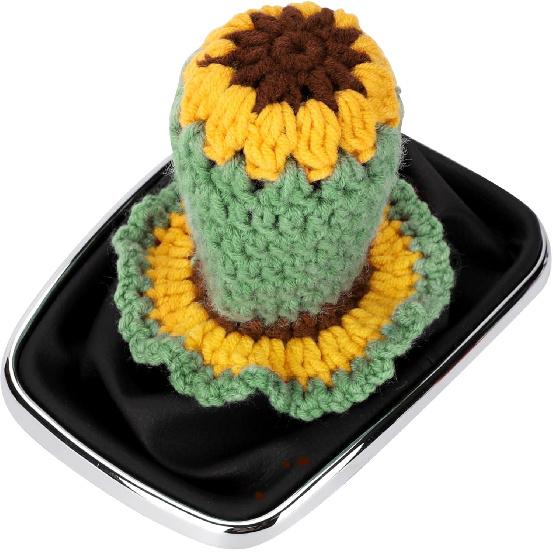 Вязаный чехол на ручку переключения передач, Универсальный милый ручной работы клубничный бохо автомобильные аксессуары для женщин, Чехол на ручку переключения передач, Автомобильный интерьер, Подходит для автомобиля