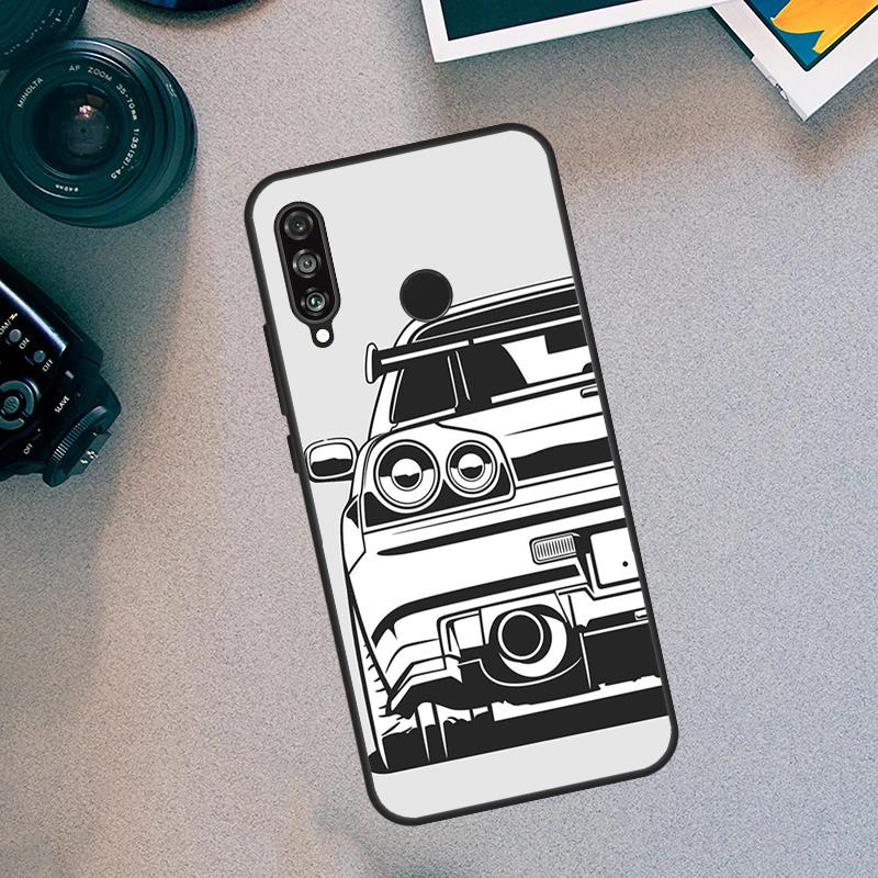 Автомобильный чехол JDM для Huawei Nova Y70 Y91 Y72 Y73 Y60 Y90 Y61 8i 7i 11i 12i 12s 9 10 SE P20 P30 P40 Lite