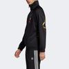 Adidas Originals Trefoil Metallic Logo Stand Collar Zip Jacket Men Jackets Black FS7323