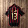 AC Milan 2006-07 Лига Чемпионов Домашняя футболка Пирло Кака 22 Короткий/Длинный рукав Ретро Футболка