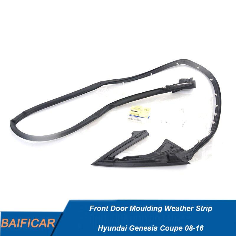 Baificar Car Door Seal Strip Door Rubber Weatherstrip Seal 82130-2M000 82140-2M000 For Hyundai Genesis Coupe 2008-2012