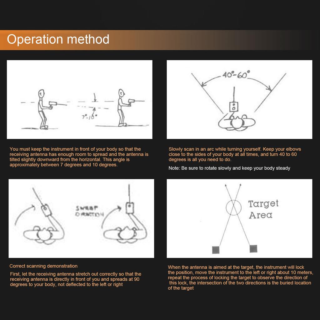 Long Range Gold Detector AC100 To 240V Underground Metal Scanner with High Definition Screen for Gold Silver Copper