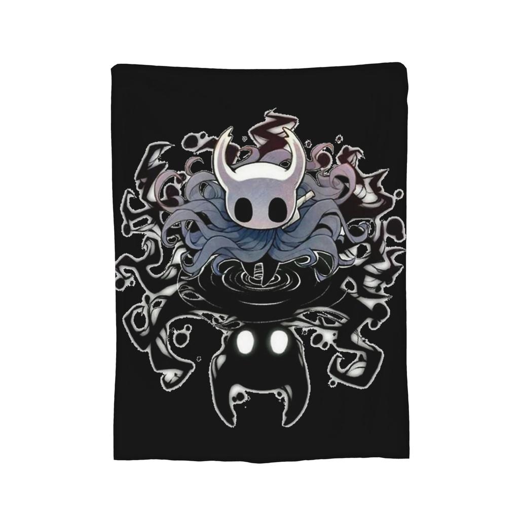 Пледы из флиса с узором Призрака из Hollow Knight, Игровой плед для дивана, спальни, легкое одеяло,