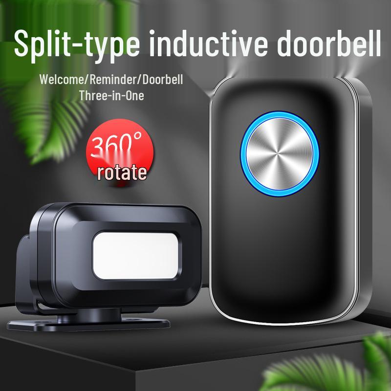 Sensor Entrance Split-Type Doorbell Greeter - Arrival Reminder with Ding-Dong Chime