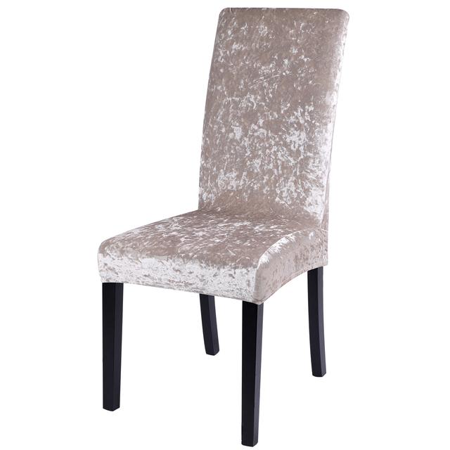 Чехол на стул бархатный блестящий тканевый чехол на стул из спандекса эластичный съемный чехол на сиденье для столовой, свадьбы, вечеринки, отеля, банкета