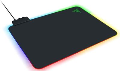 Жесткий игровой коврик для мыши с Chroma RGB, 19 зонами подсветки [Импортный]