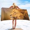 Lion Pattern Series Seaside Vacation Beach Towel Swimming Bath Towel Sports Towel