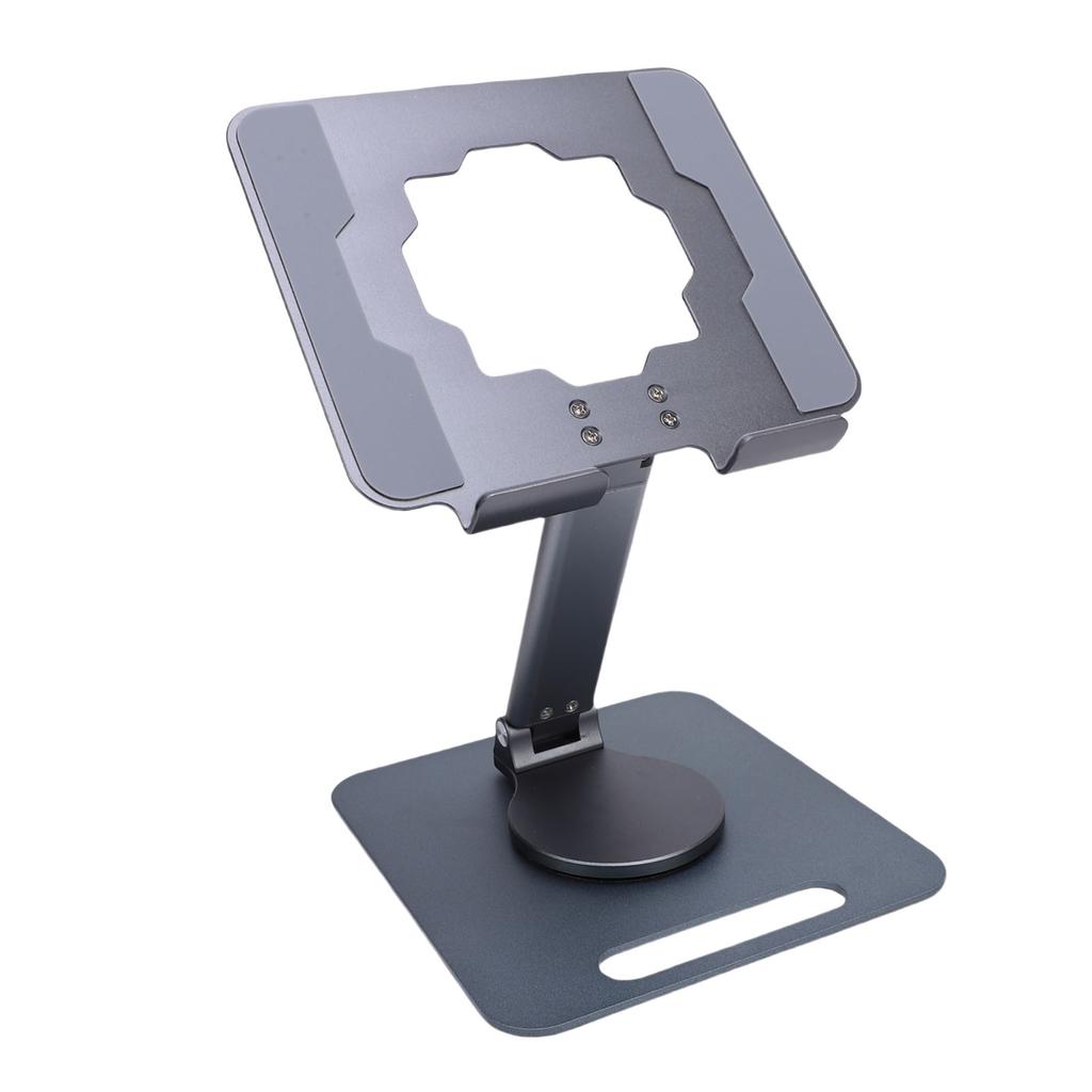 Подставка для планшета из алюминиевого сплава, вращающаяся, складная, регулируемая, настольный держатель для телефона/планшета, полая конструкция для отвода тепла для