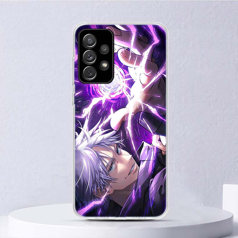 Kaisen J-Jujutsu Годжо Сатору Мягкий чехол для Samsung Galaxy A52 A51 A50S A12 A10S A20S A30S Чехол для телефона A71 A41 A31 A21S A70 A40 A