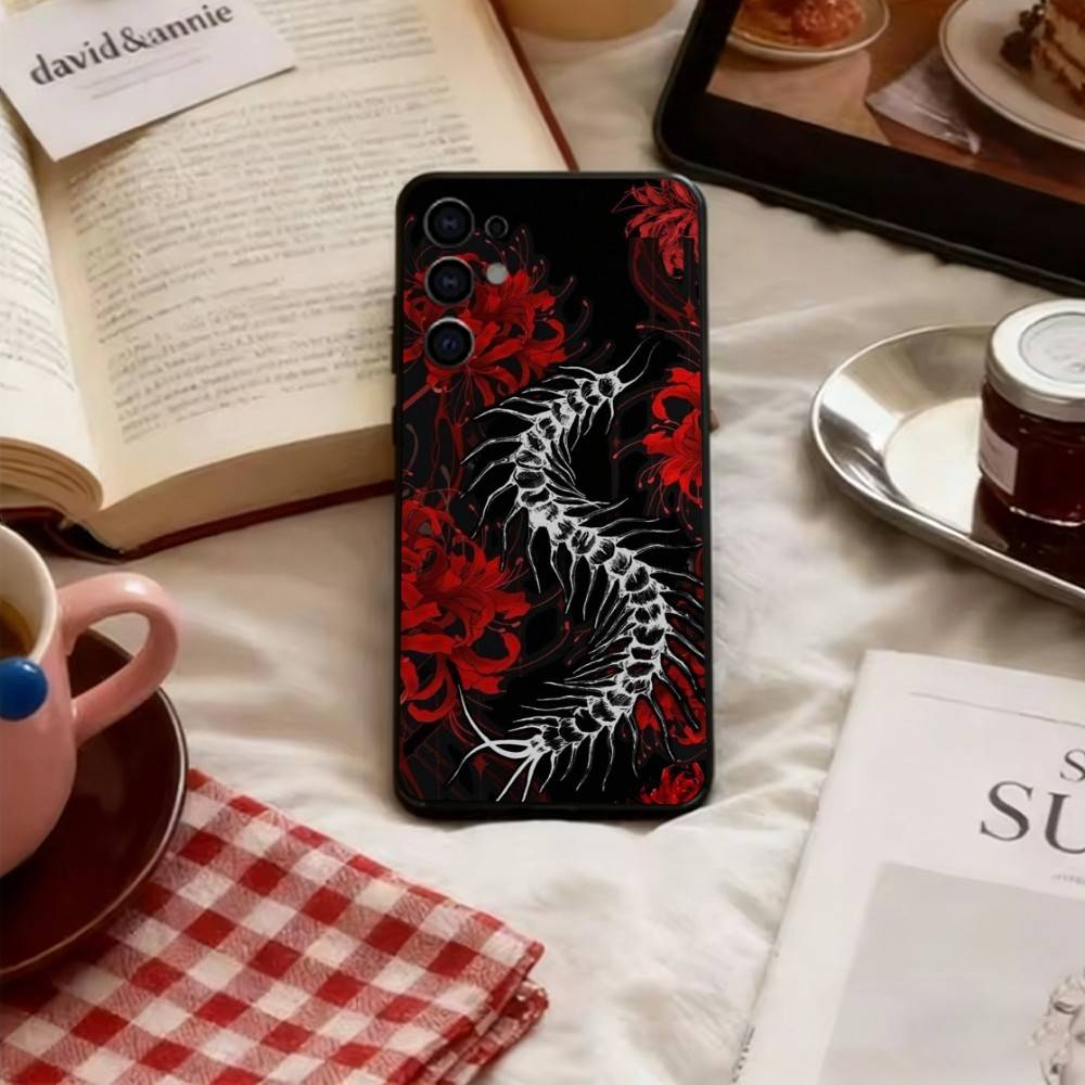Flower of Hell Phone Case For Samsung S25,S24,S21,S22,S23,S30,Ultra,S20,Plus,Fe,Lite,Note,10,Black Cover