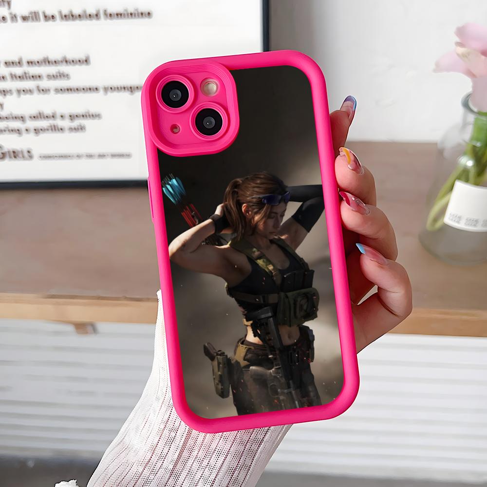 Игровой чехол Delta Force Утолщенный ТПУ Чехол для мобильного телефона для iPhone 17 16 15 14 13 12 11 Air Pro Max Plus Цветная крышка
