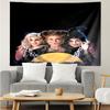Hocus-Pocus Print Tapestry, Backdrop, Easy Setup, Ideal for Bedroom, Office & Living Room, with Aesthetic Wall Hanging Decor.
