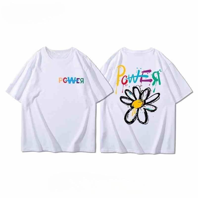 GD Surrounding The Same Short-sleeved T-shirt Boys and Girls Students Teenagers Summer Pure Cotton Loose Casual T-shirt