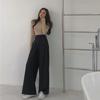 Sexysexy Spring Autumn Female Solid Wide Leg Pants Women Full Length Pants Ladies High Quality Simple Casual Straight Pants