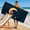 Moonlit gift magic Print beach towel, quick drying, suitable for travel, outdoor sports, jogging, the beach and swimming, gift