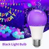 Ультрафиолетовая лампа Blacklight UV Purple Bulb 360 Glow Purple Black Light Bulb UV Light Bulbs Disco