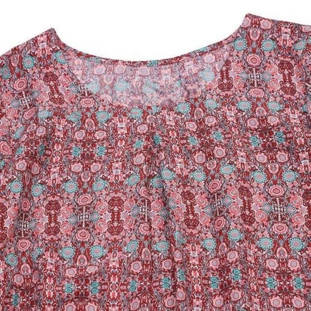 Wacoal Lightweight Rayon Border Print Women S eaSywear dreSS Wgna203w