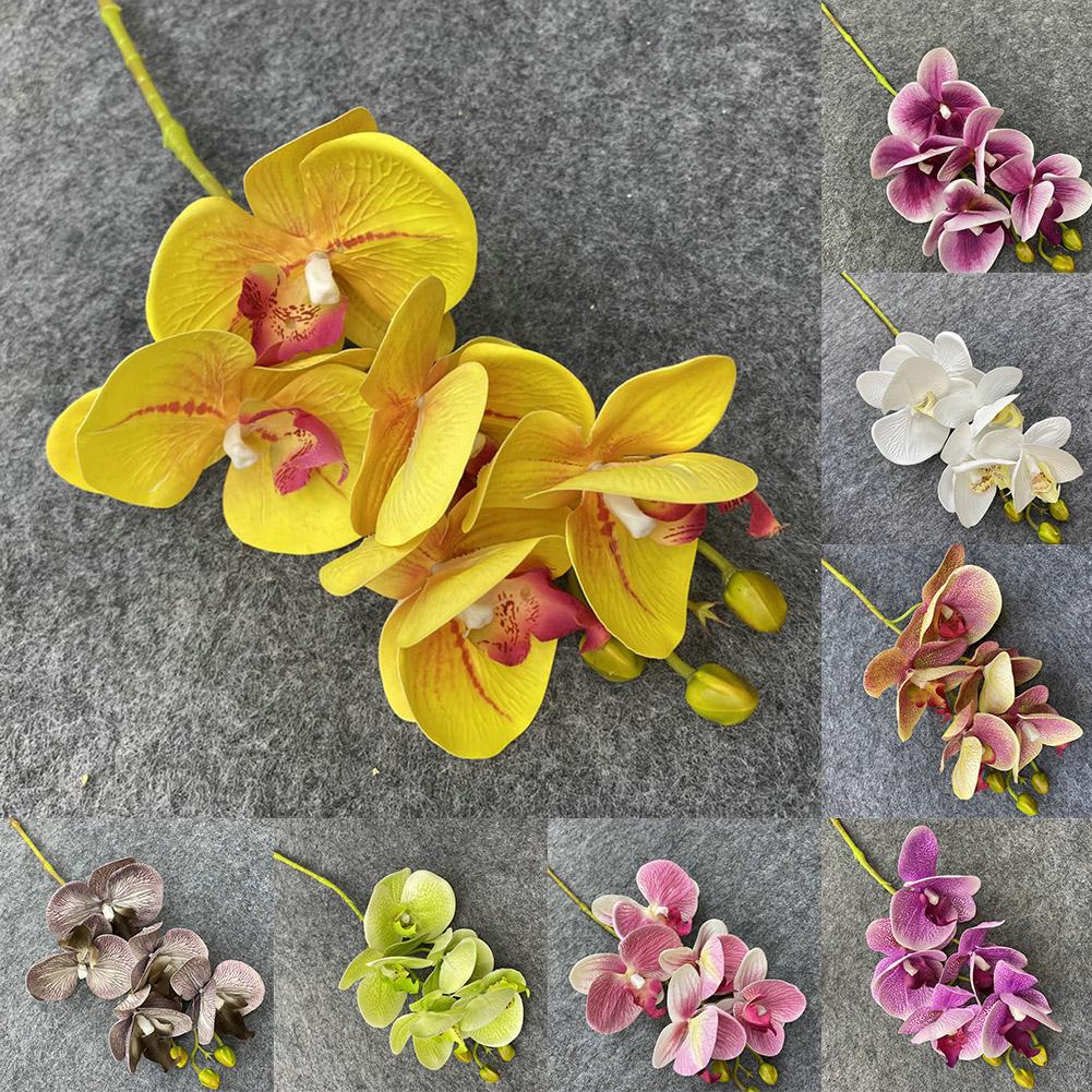 Детали дизайна искусственных орхидей-бабочек