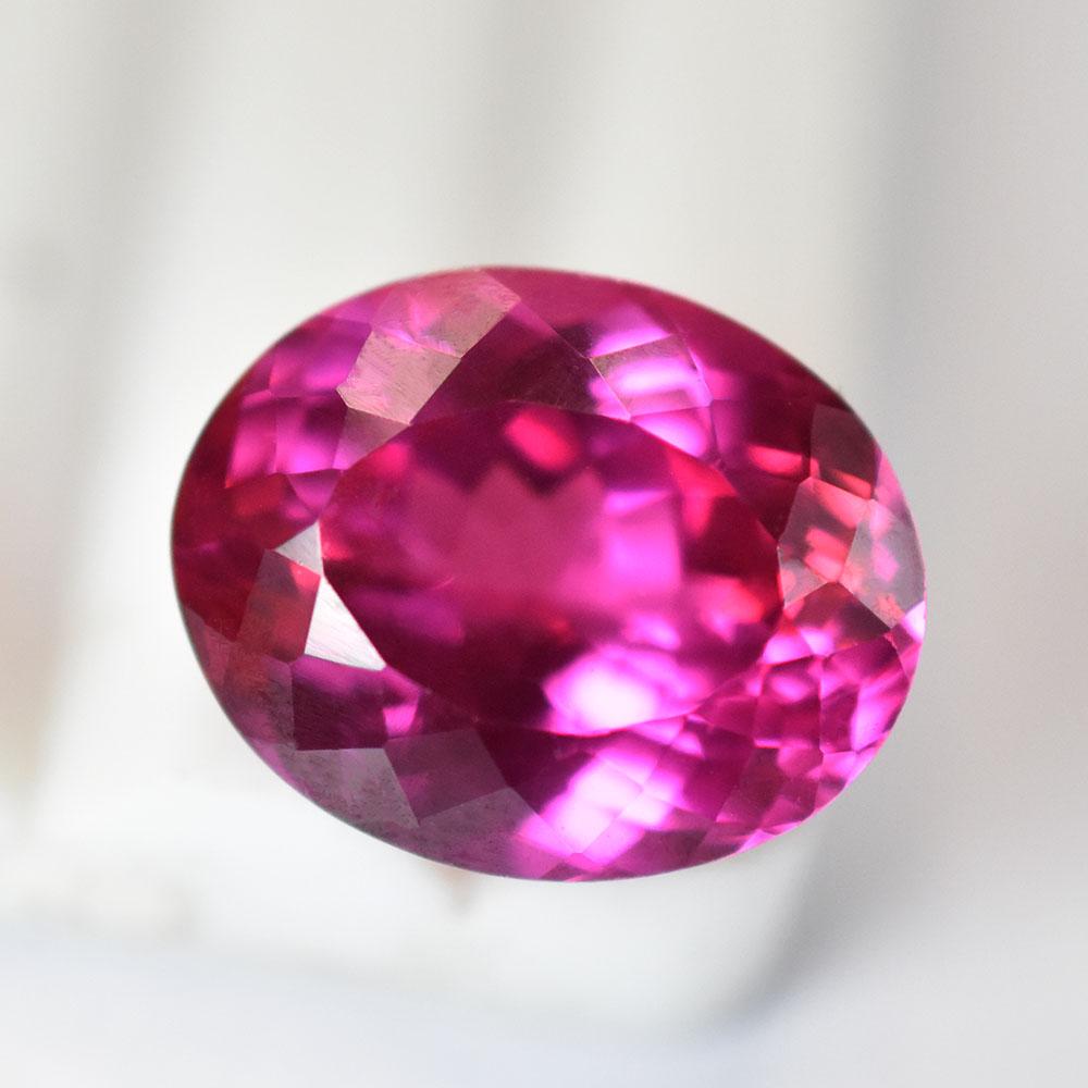 Certified Pink Natural Tourmaline 12.50 Ct Brillant Oval Cut Loose Gemstone