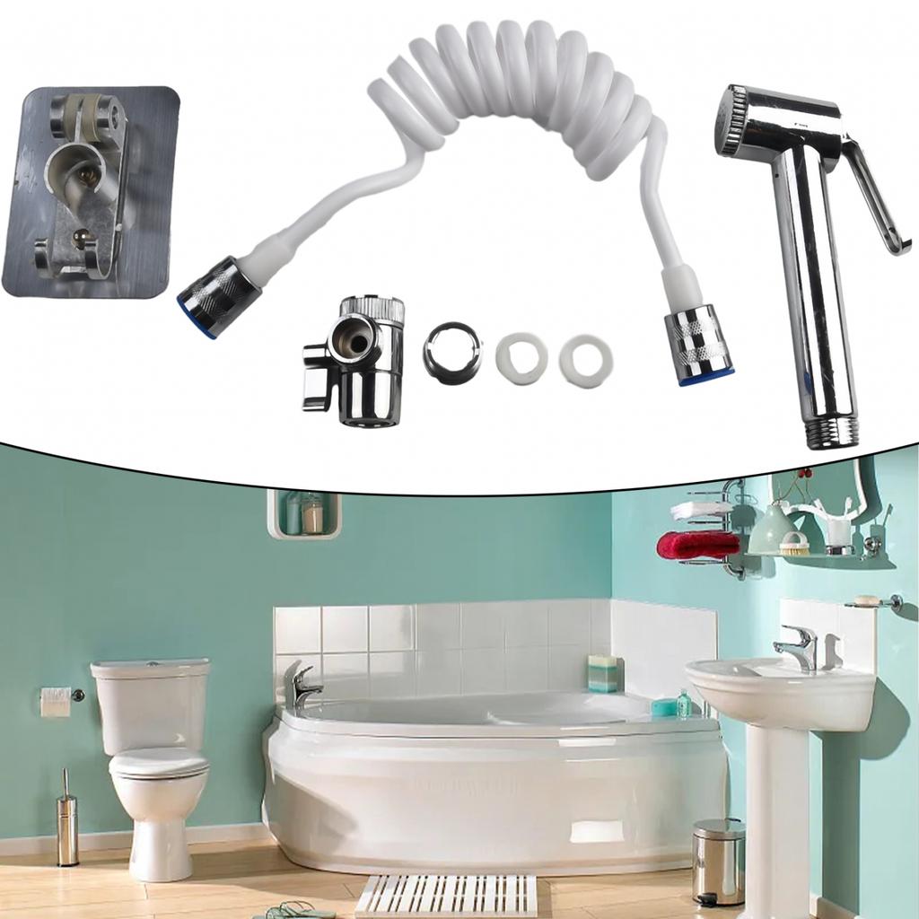 Hand Sprayer Set Basin Sink ABS Silver Parts Household Bathroom Faucet