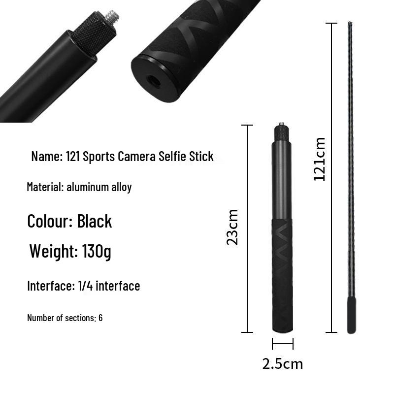 Совместимый селфи-штатив для камер DJI Osmo Action 6/5 Pro/4/3 и Pocket 3