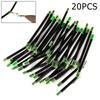 20 Pcs Fishing Anti-Tangle Feeder Boom Luminous Anti Tangle Booms With Snaps