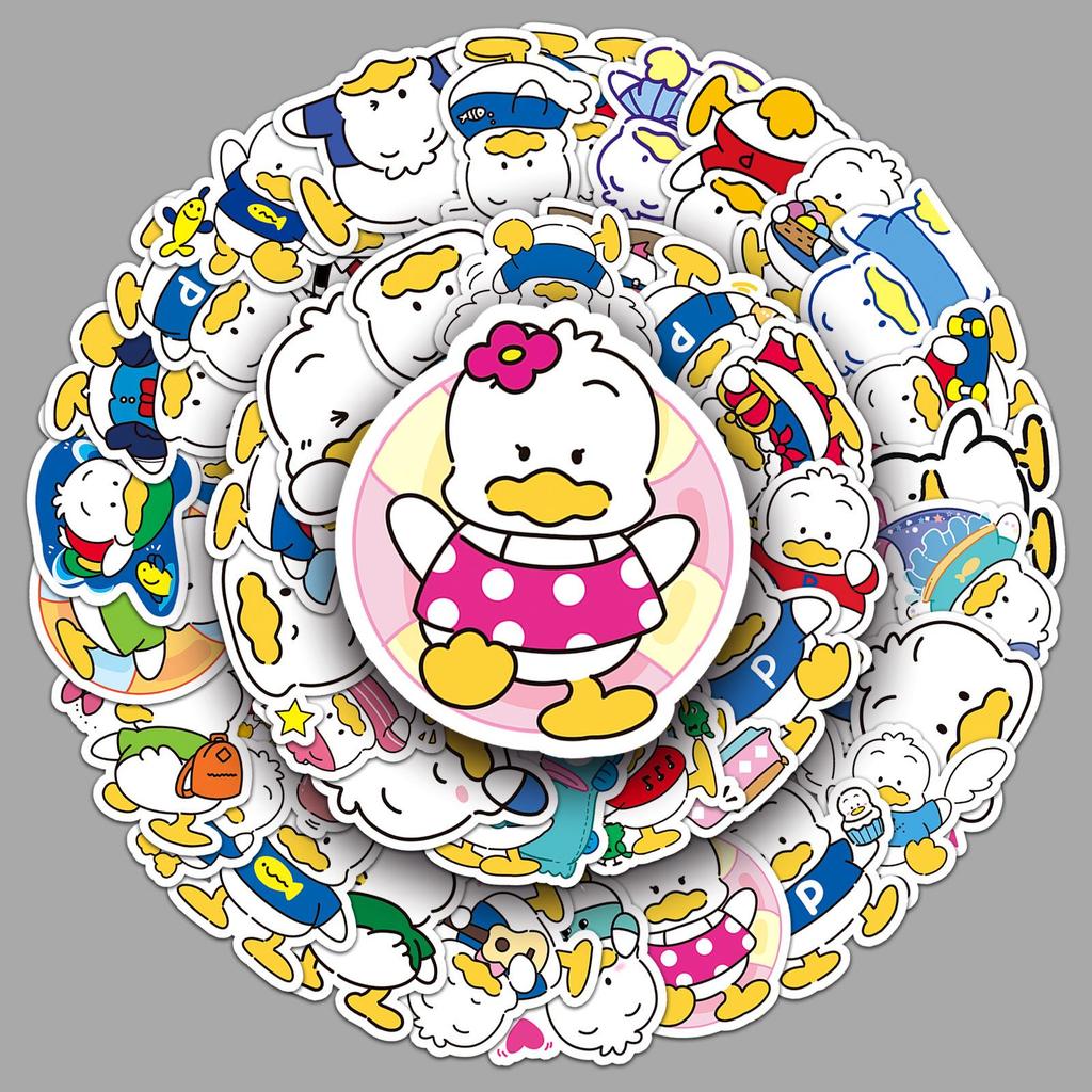 Водонепроницаемые наклейки с персонажем Пекклл из мультфильмов Sanrio – 50 милых декоративных листов для записной книжки