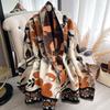 NEW Brand Women Two-Sided Print Scarf Imitation Cashmere Soft Warm Pashmina Shawl Winter Coldproof Windproof Blanket Scarf