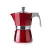 Cafetière À Expresso - Ibili - Evva Red - 2 Tasses - Fonte D'aluminium - Compatible Induction