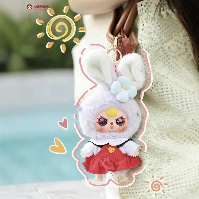 Оригинальный Baby Three Macaron Милая Серия Кроликов Сюрприз-Бокс Милая Модная Игрушка Фигурки Настольное Украшение Подвеска для Сумки Подарок Для Девочки