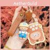 Wearing Bear Little Hat Cartoon Design Keychain For Car Keys And Decor Couples