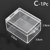 Прозрачный ящик для хранения разных размеров Пластиковые ящики для хранения на ПК, прямоугольные, для образцов насекомых, для демонстрации ювелирных изделий