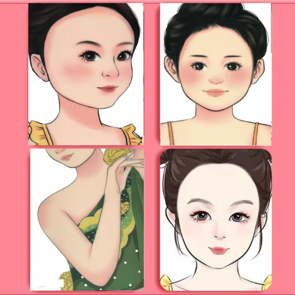 Многоразовый шаблон для упражнений по рисованию, шаблон для макияжа, инструмент для рисования, доска для трафаретов для рисования