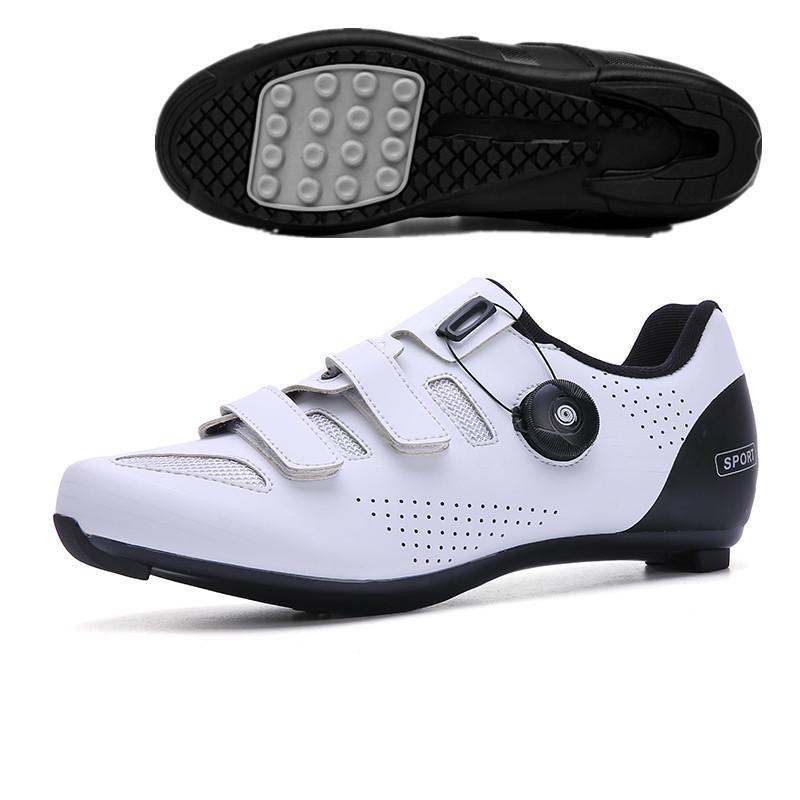 Новые велосипедные туфли большого размера, обувь для шоссейного велосипеда с замком, мужская и женская велосипедная обувь с открытой плоской подошвой, помощь в велообуви