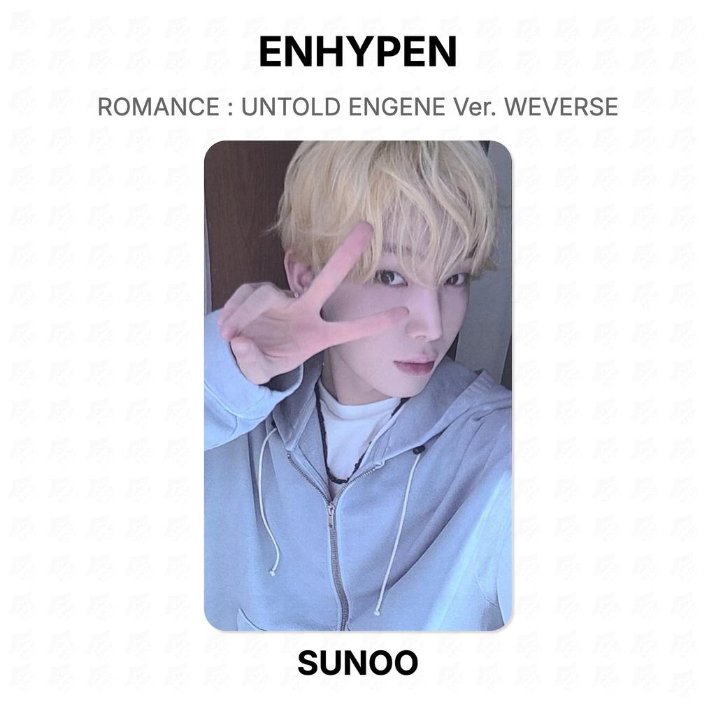 ENHYPEN РОМАНТИКА : Нерассказанная версия ENGENE. Официальная фотокарточка WEVERSE