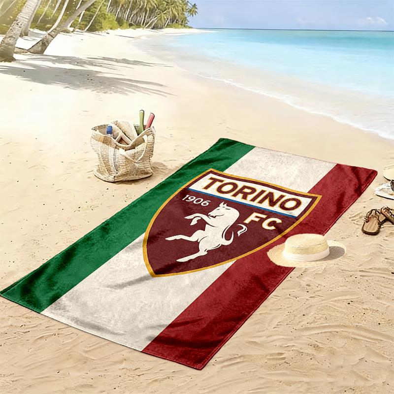 Torino Fc Print Beach Towel, Large Soft Quick Dry Towel for Beach Camping Swimming