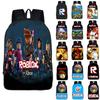 Stylish Roblox Backpack With Multicolor Design And Large Capacity For School Use