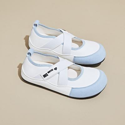 Модная женская обувь 2025 Лето Дышащая Новая Плоская обувь Модная и Универсальная Круглый носок Удобная Милая Сладкая Повседневная обувь